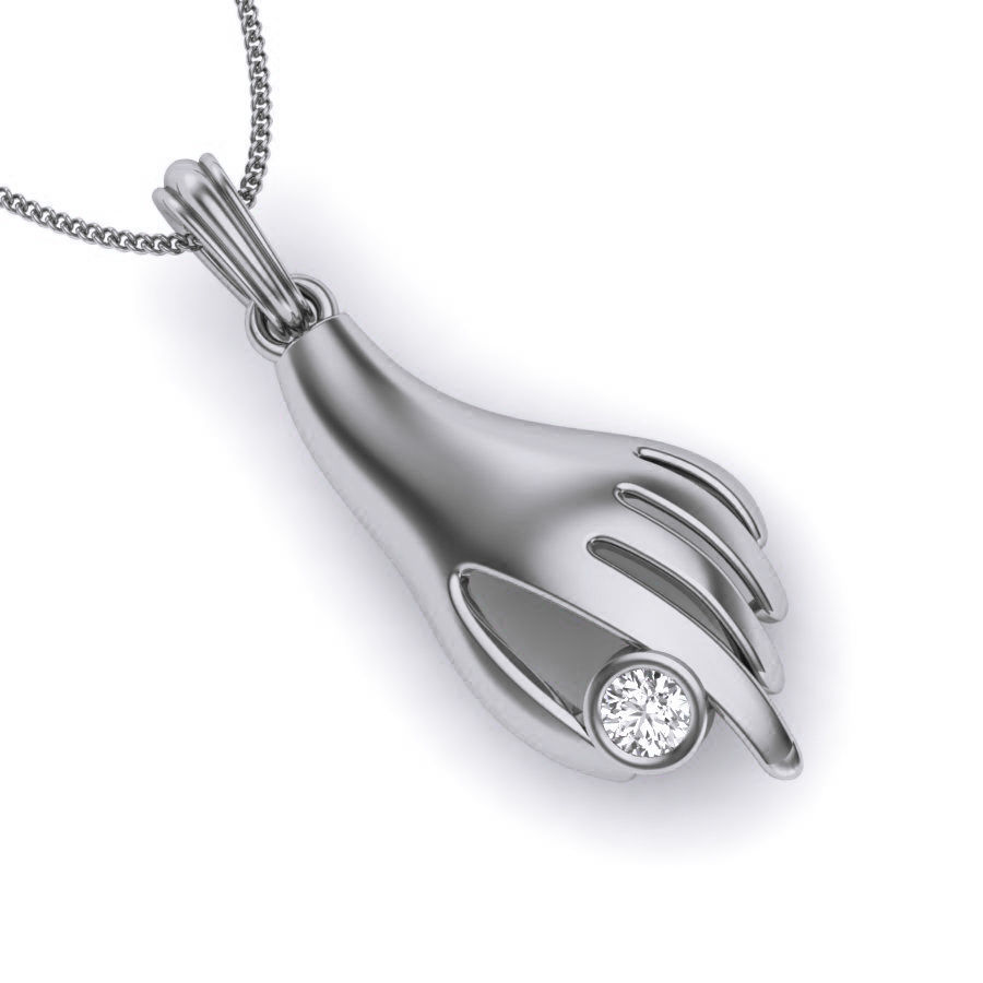 Diamond Pendant renders 3dm details 3D print model_9