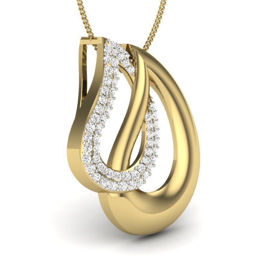 Diamond Pendant renders 3dm details 3D print model_4