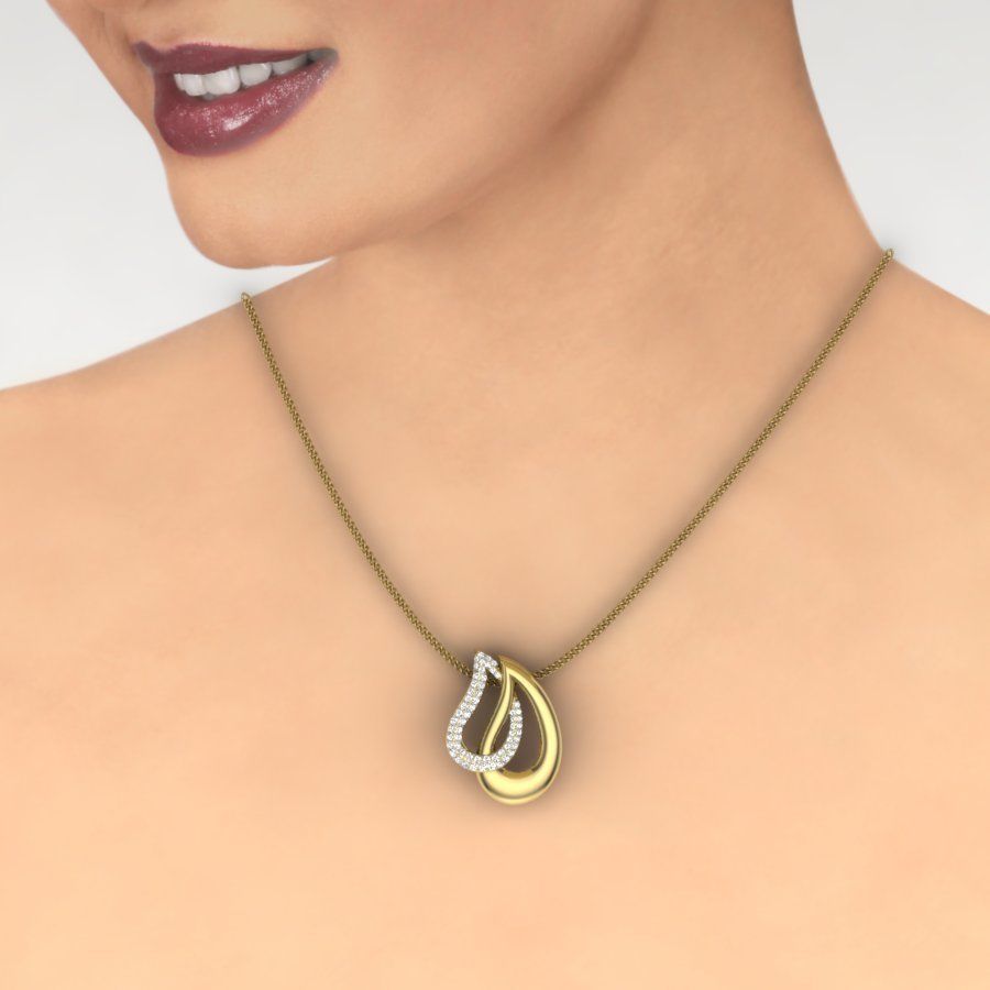 Diamond Pendant renders 3dm details 3D print model_3