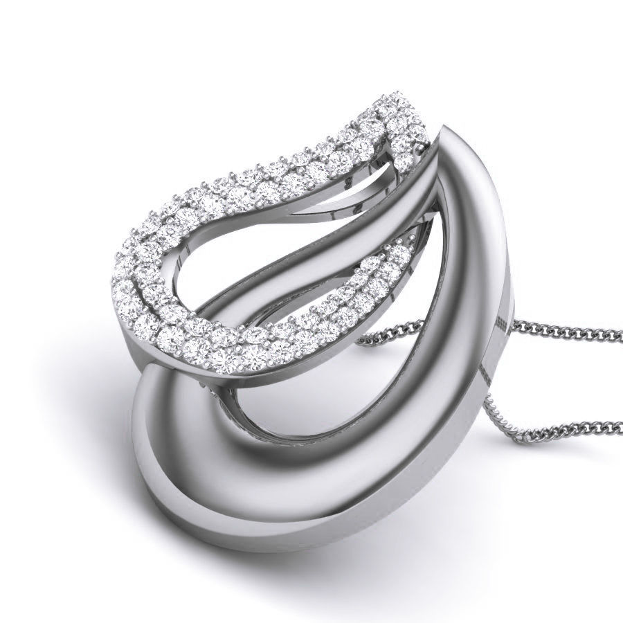 Diamond Pendant renders 3dm details 3D print model_2