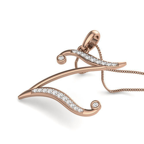 Diamond Alphabet - Z Pendant renders 3dm details 3D print model