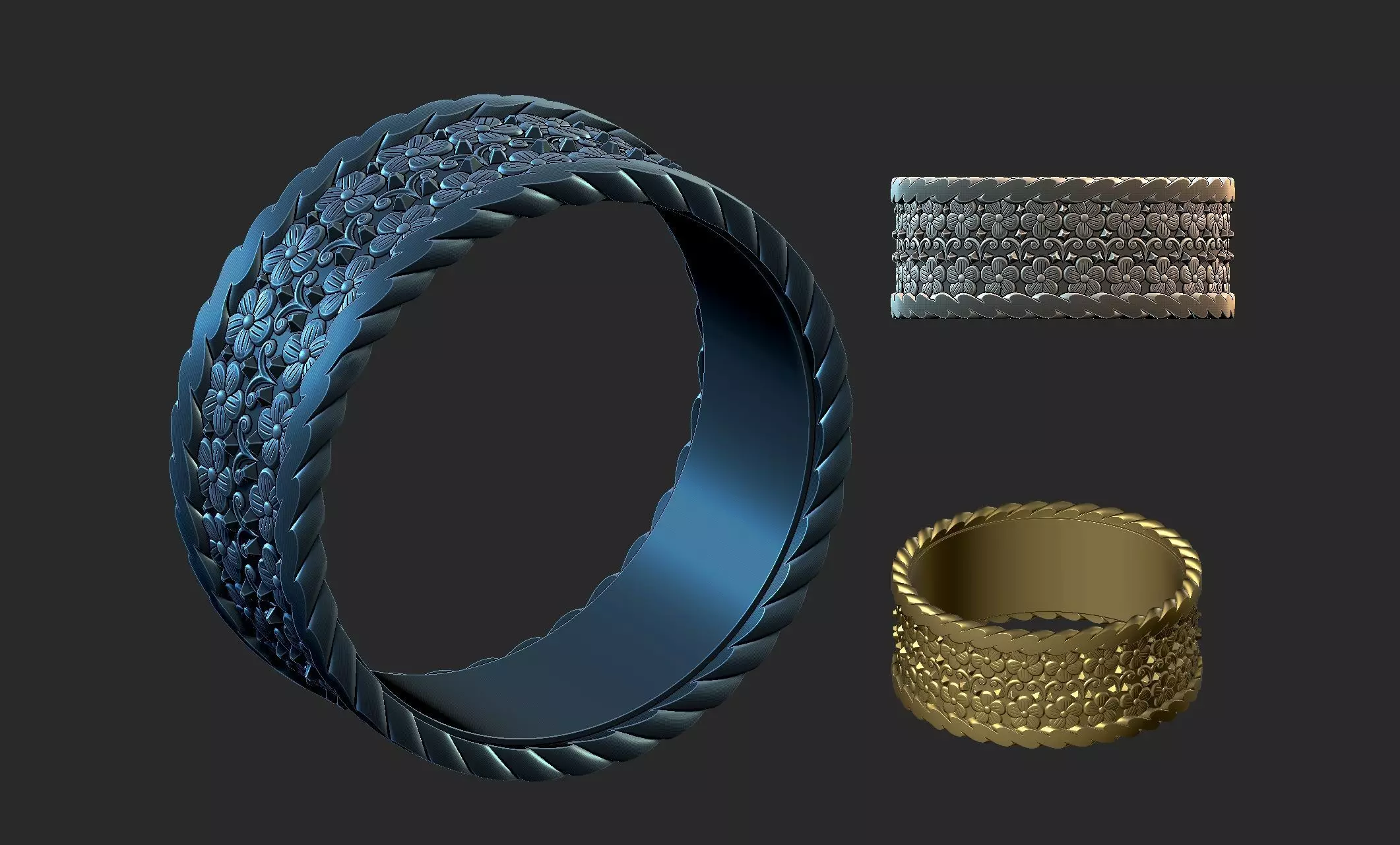 fantasy ring 3 3D print model_0