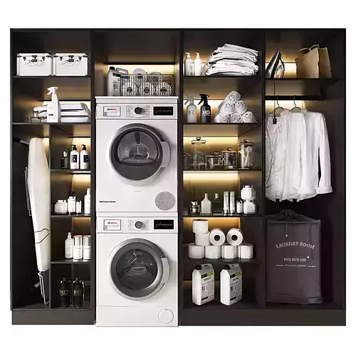 cabinet machine washing Modern decorative