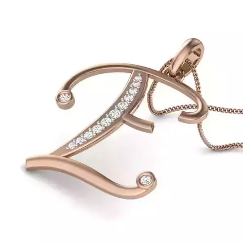 Diamond Alphabet - E Pendant renders 3dm details