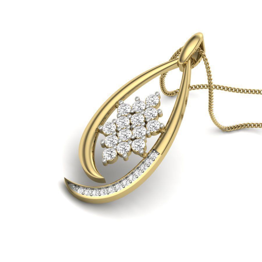 Diamond Pendant renders 3dm details 3D print model_1