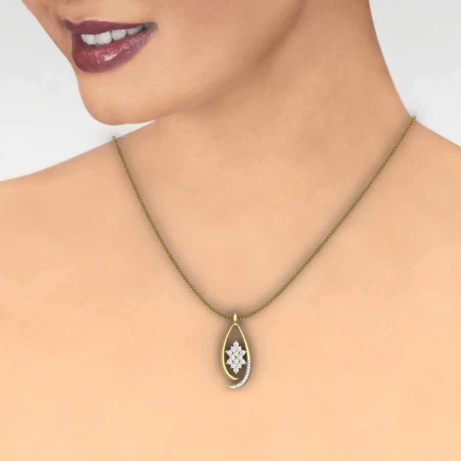 Diamond Pendant renders 3dm details 3D print model_3