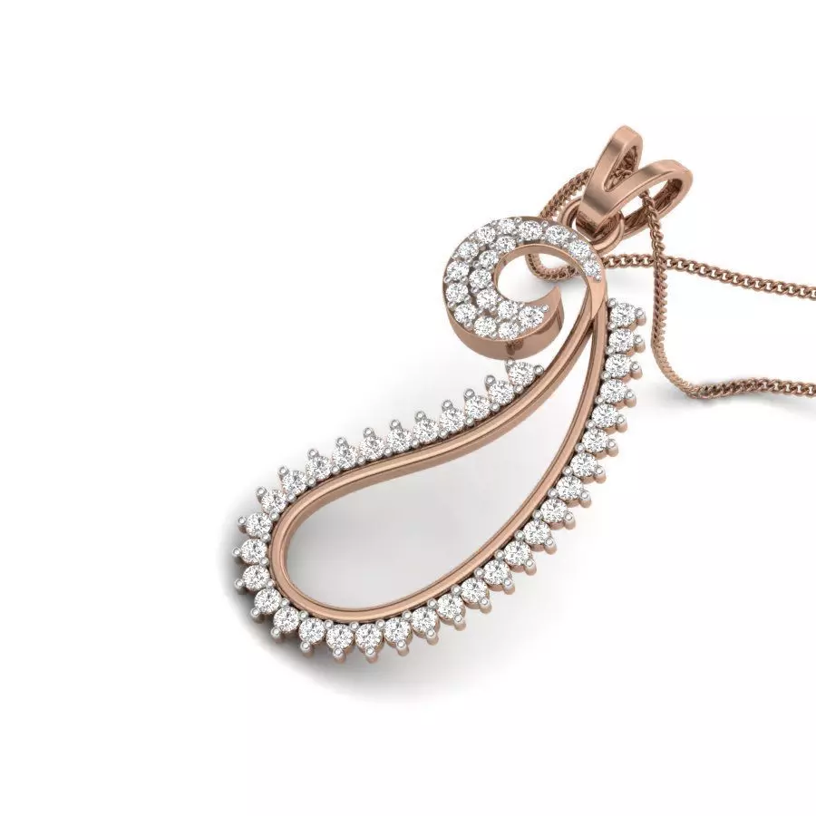 Diamond Pendant renders 3dm details 3D print model_0