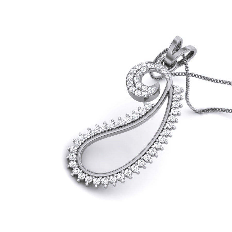 Diamond Pendant renders 3dm details 3D print model_2