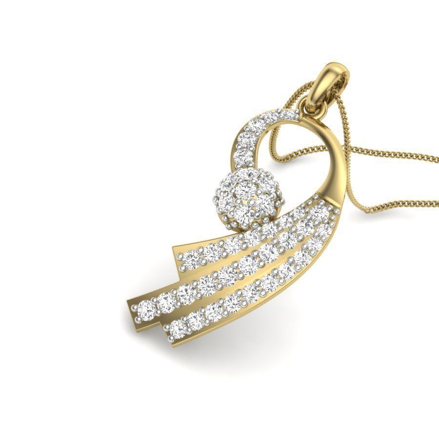 Diamond Pendant renders 3dm details 3D print model_1