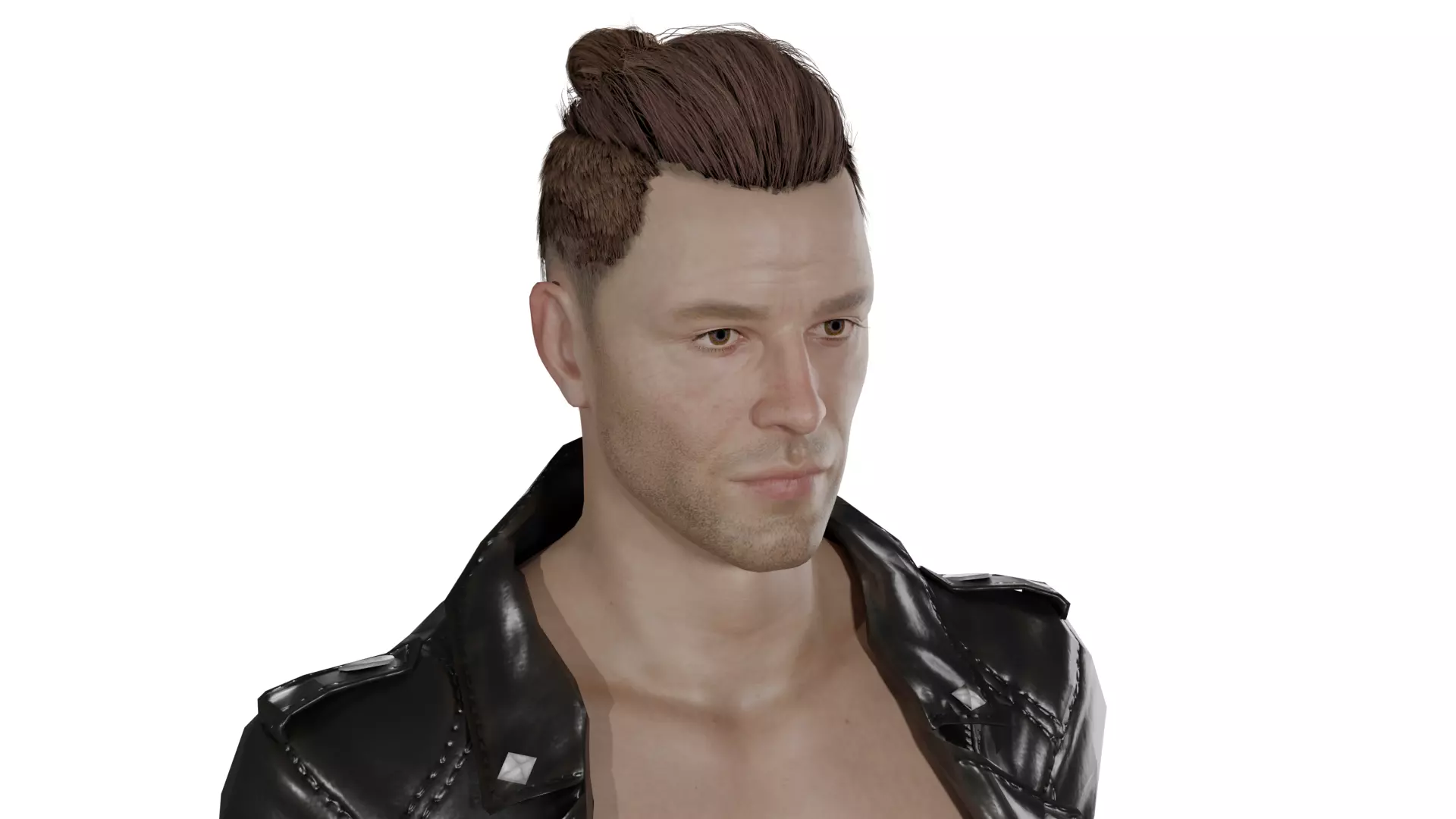 Realistic Strong Man Low-poly Man Low-poly 3D model
