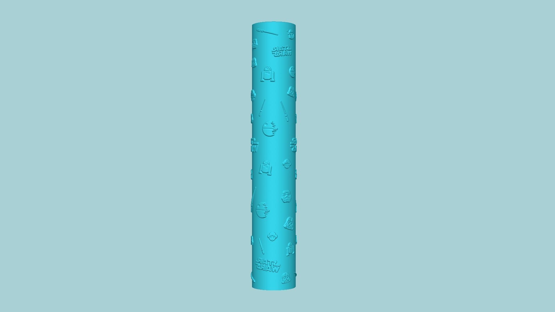 Texture Roll 61 Star Wars Positive - Fondant Decoration Maker 3D print model_1