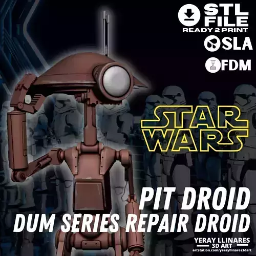 Star Wars Pit Droid 3D print model