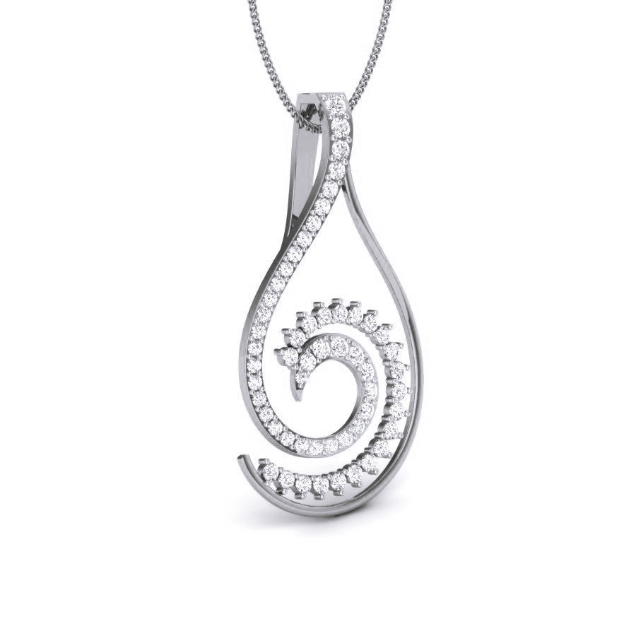 Diamond Pendant renders 3dm details 3D print model_8