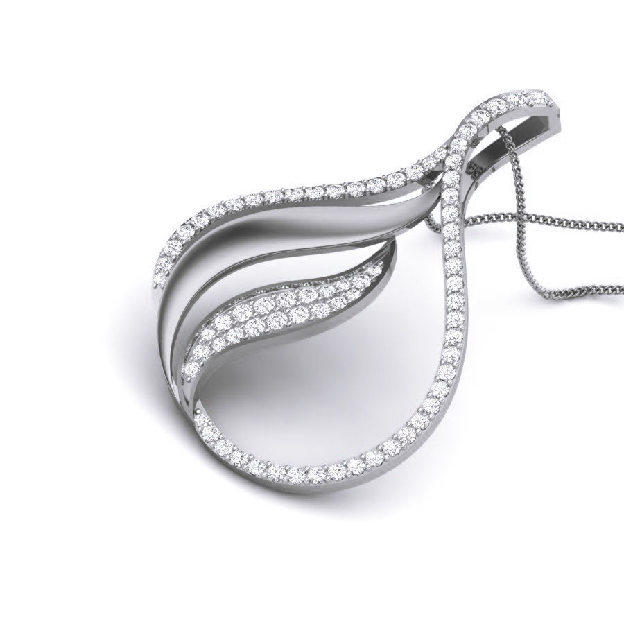 Diamond Pendant renders 3dm details 3D print model_2