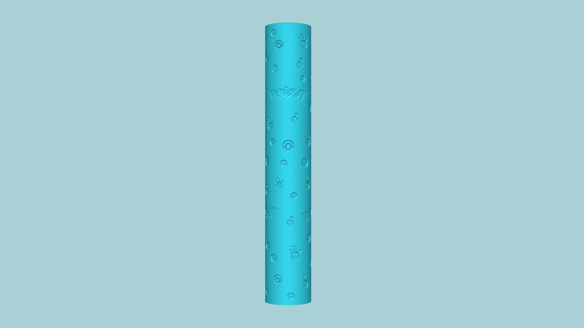 Texture Roll 63 Pokemon Negative - Fondant Decoration Maker 3D print model_1