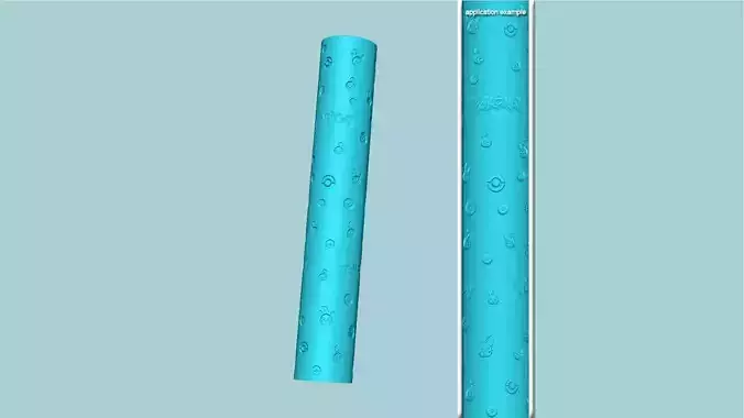 Texture Roll 63 Pokemon Negative - Fondant Decoration Maker 3D print model