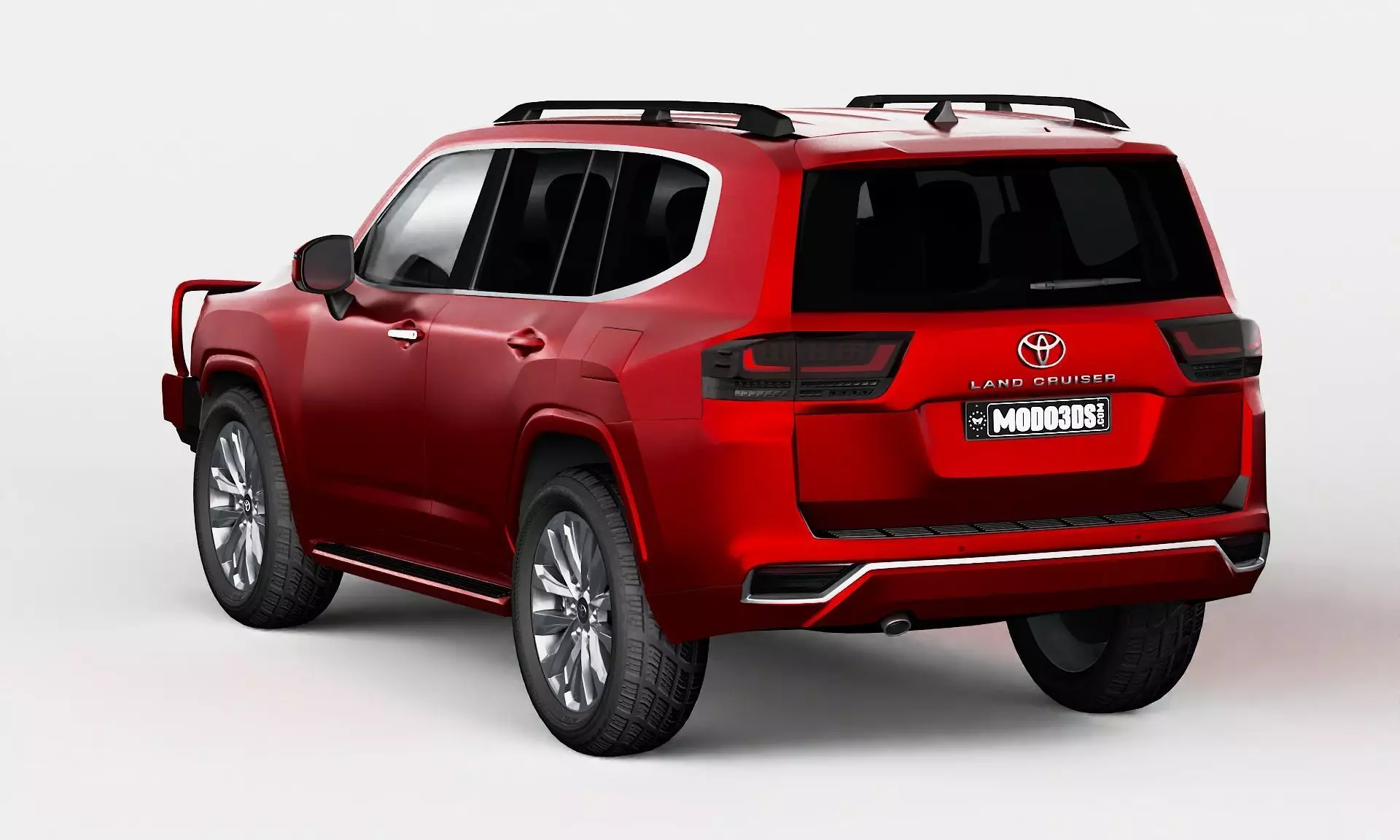 Toyota Land Cruiser With Bullbar 2022 3D model_10