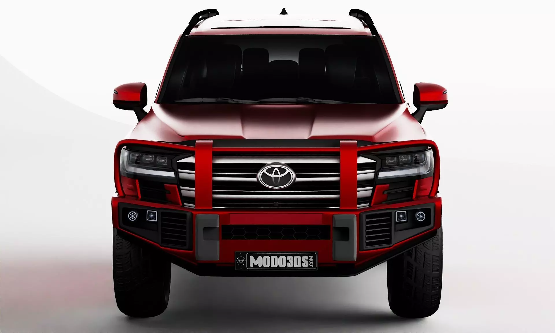 Toyota Land Cruiser With Bullbar 2022 3D model_13