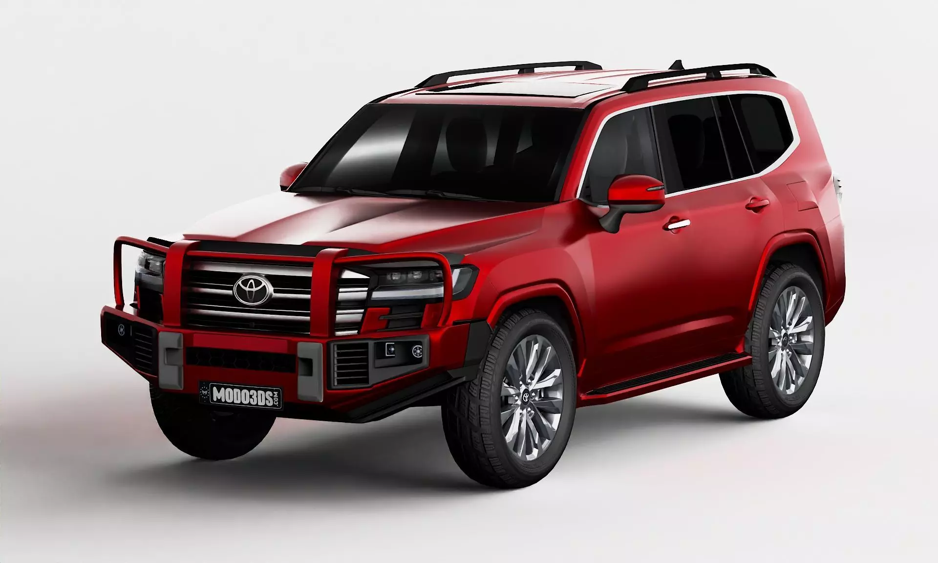 Toyota Land Cruiser With Bullbar 2022 3D model_0