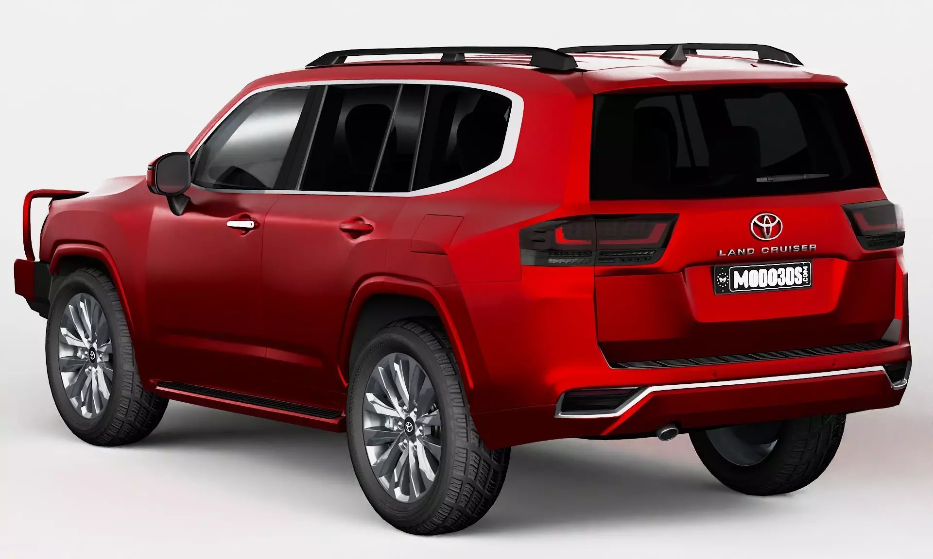 Toyota Land Cruiser With Bullbar 2022 3D model_4