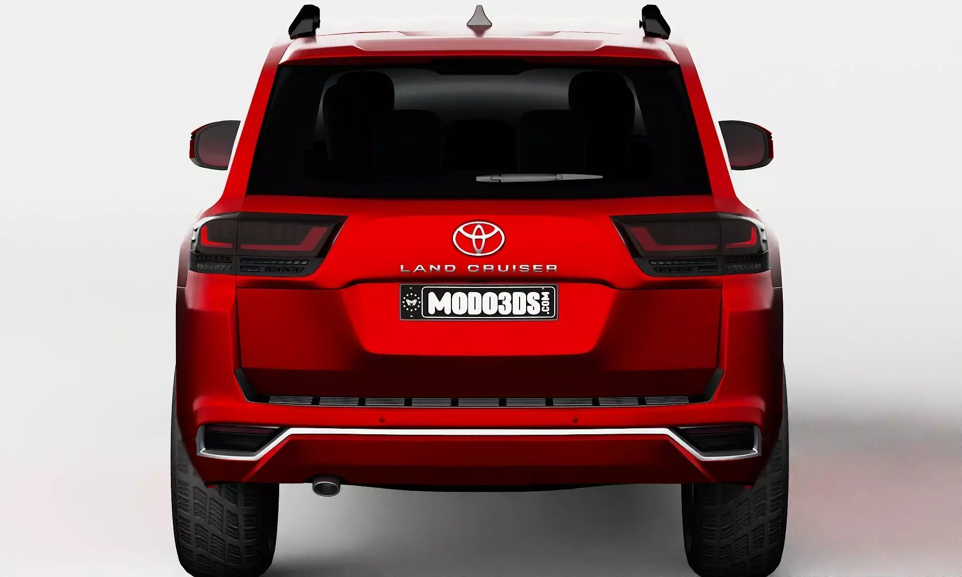Toyota Land Cruiser With Bullbar 2022 3D model_14
