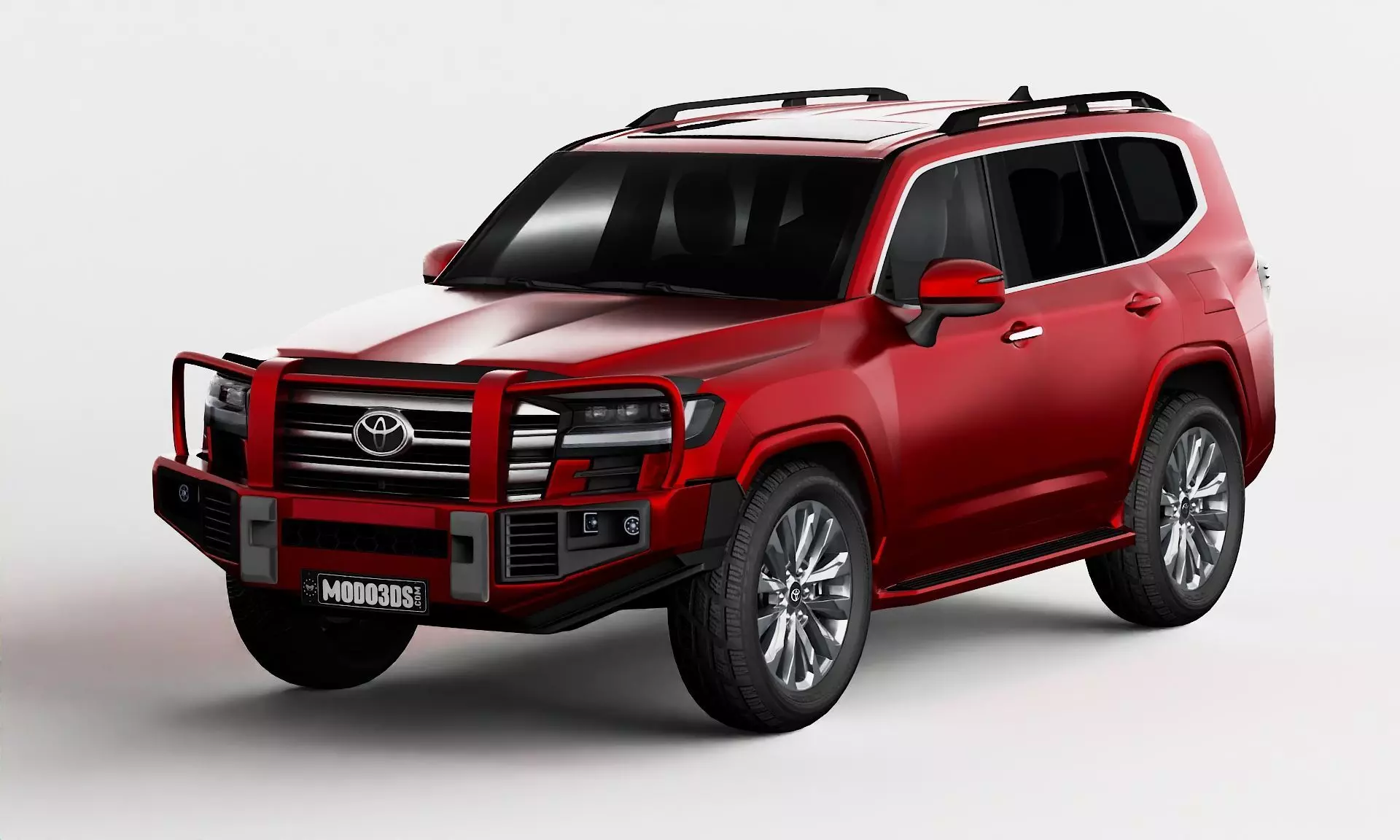 Toyota Land Cruiser With Bullbar 2022 3D model_9