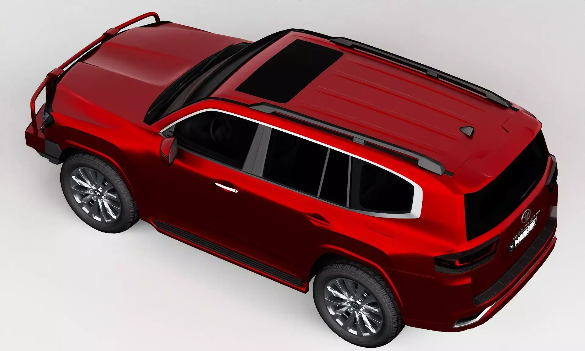 Toyota Land Cruiser With Bullbar 2022 3D model_12