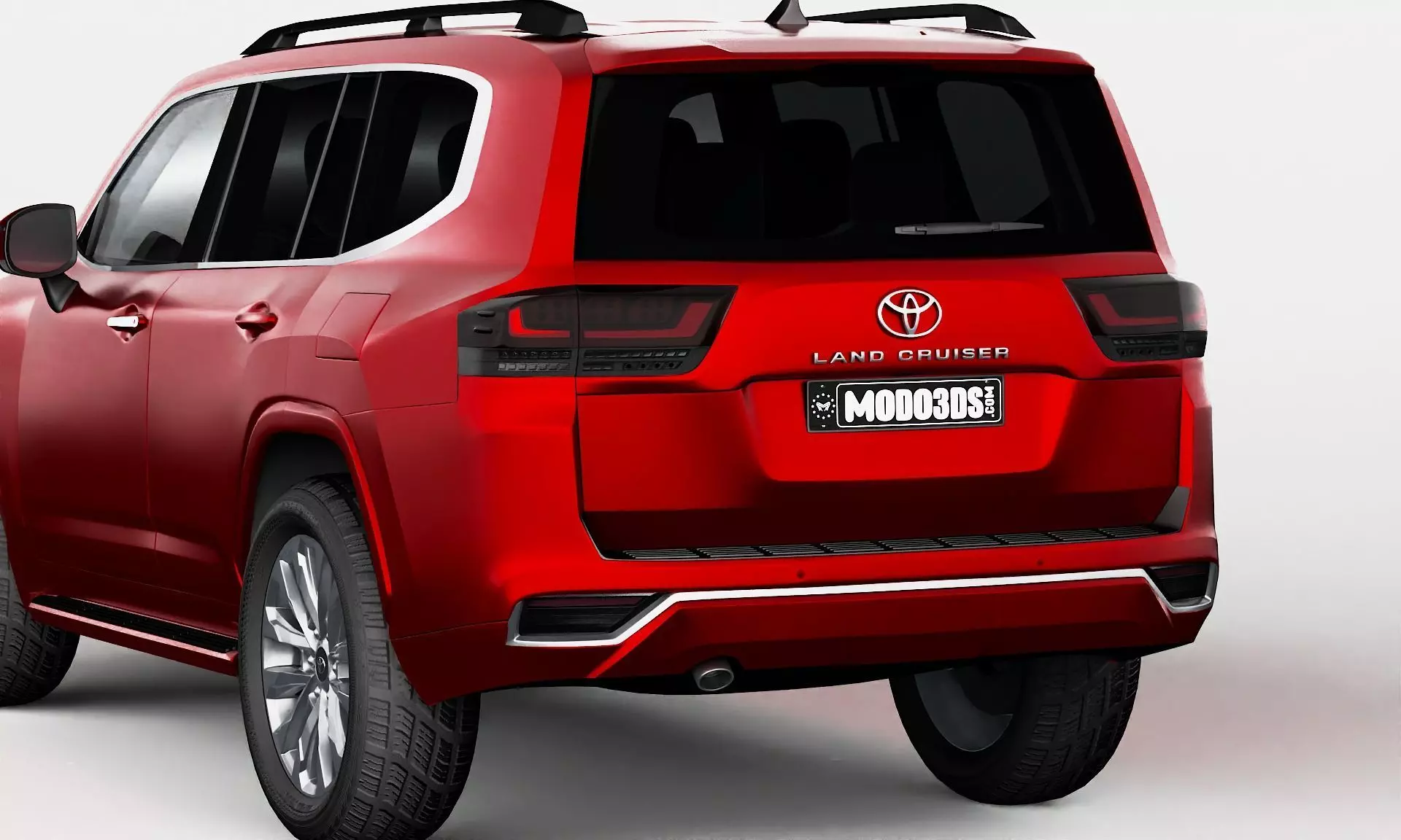 Toyota Land Cruiser With Bullbar 2022 3D model_7