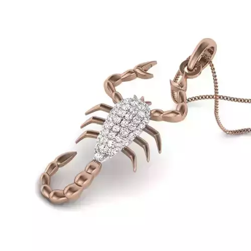 Diamond Scorpion Pendant renders 3dm details