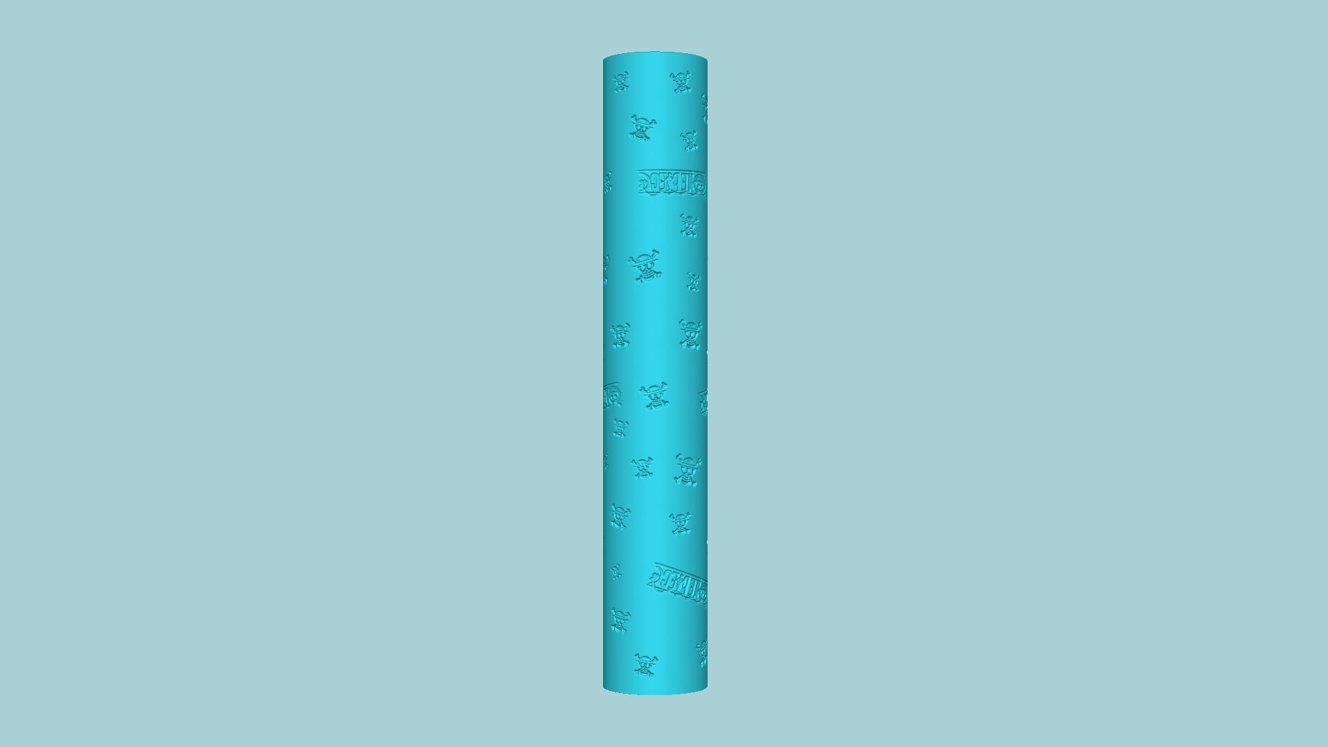 Texture Roll 64 One Piece Negative - Fondant Decoration Maker 3D print model_1