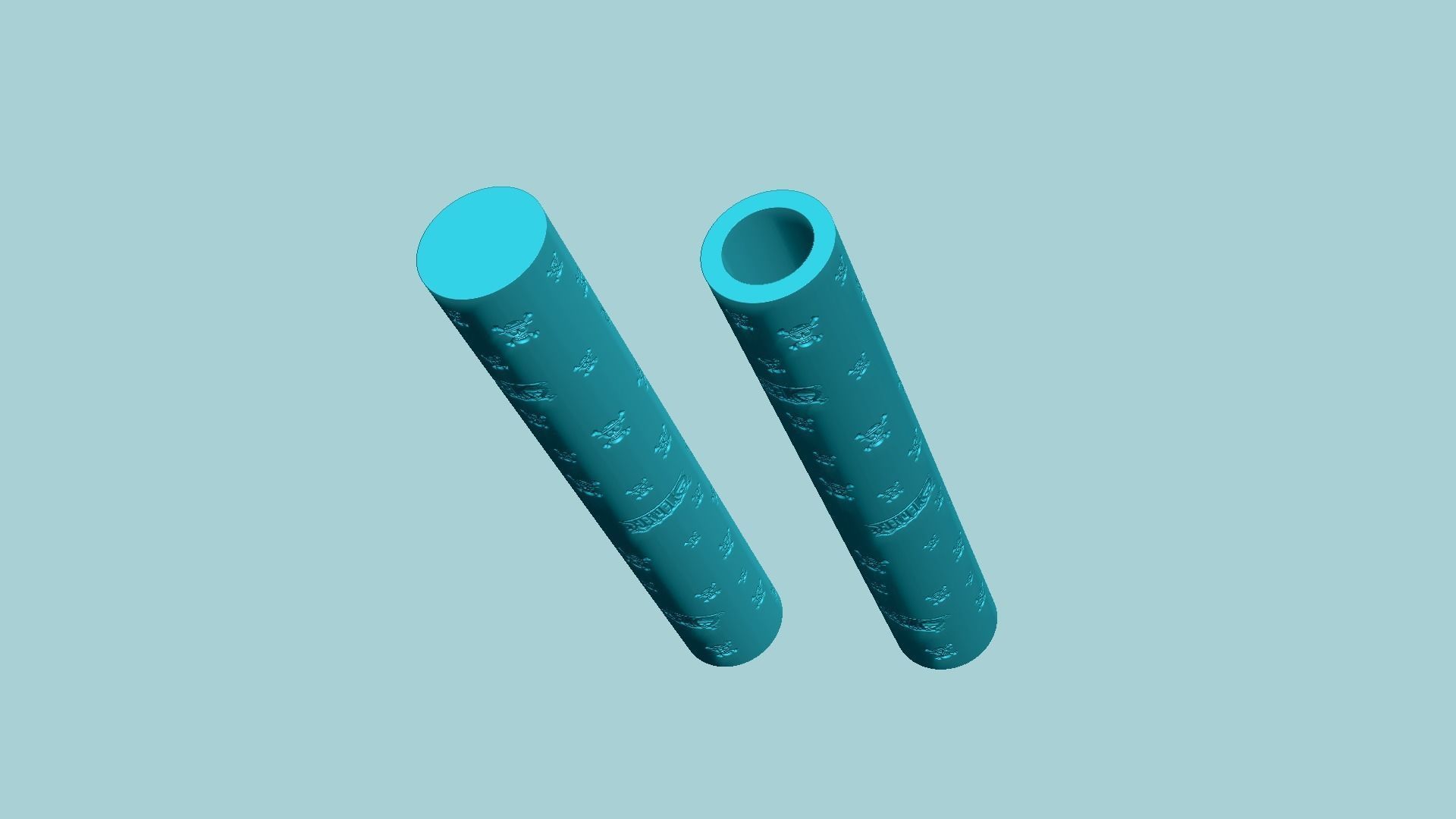 Texture Roll 64 One Piece Negative - Fondant Decoration Maker 3D print model_5