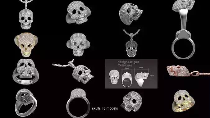 skulls 3D Model Collection