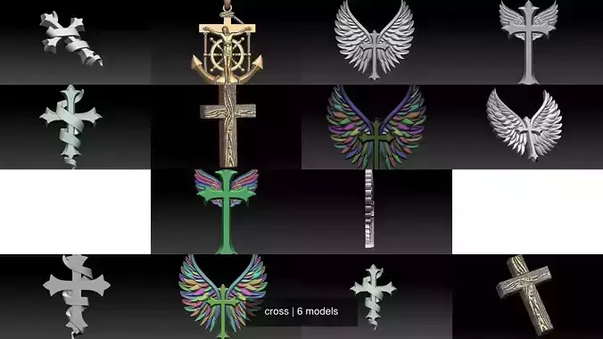 cross 3D Model Collection