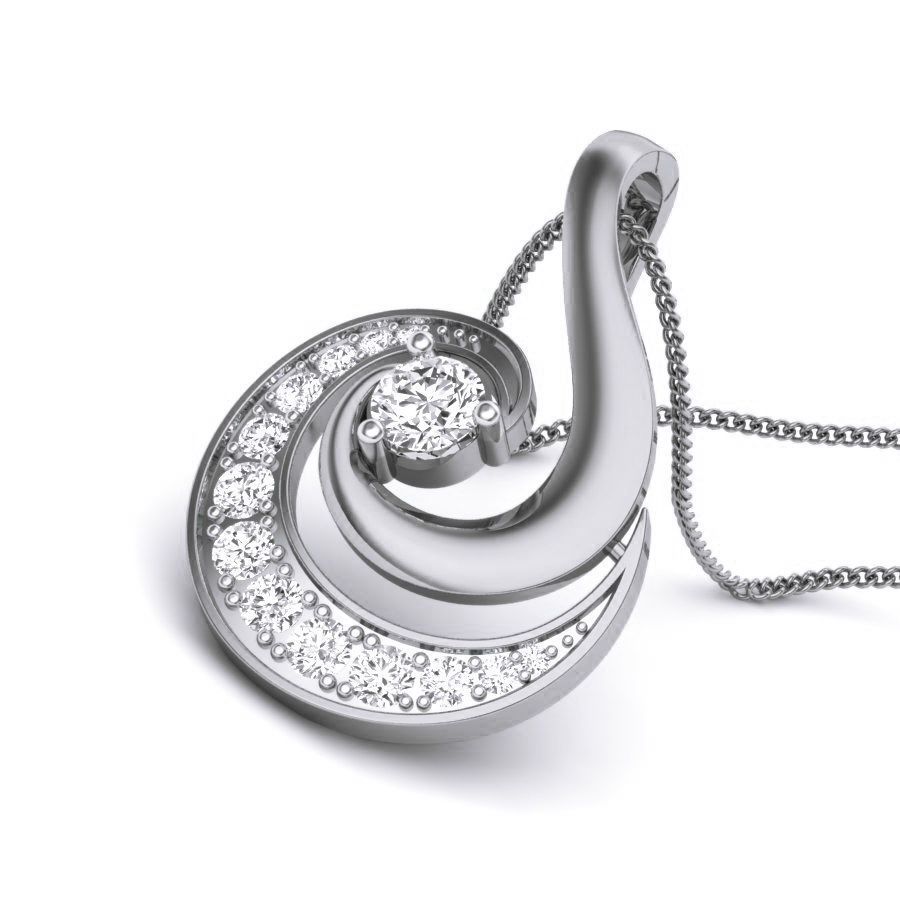 Diamond Pendant renders 3dm details 3D print model_1