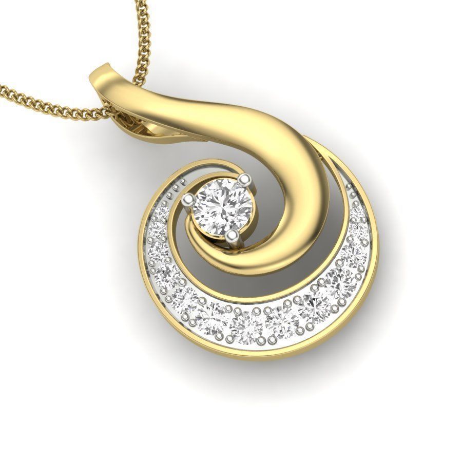 Diamond Pendant renders 3dm details 3D print model_7