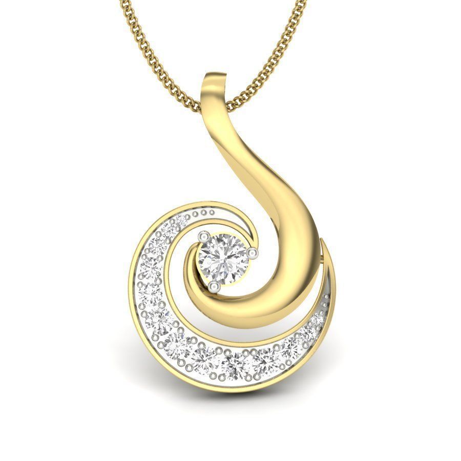 Diamond Pendant renders 3dm details 3D print model_13