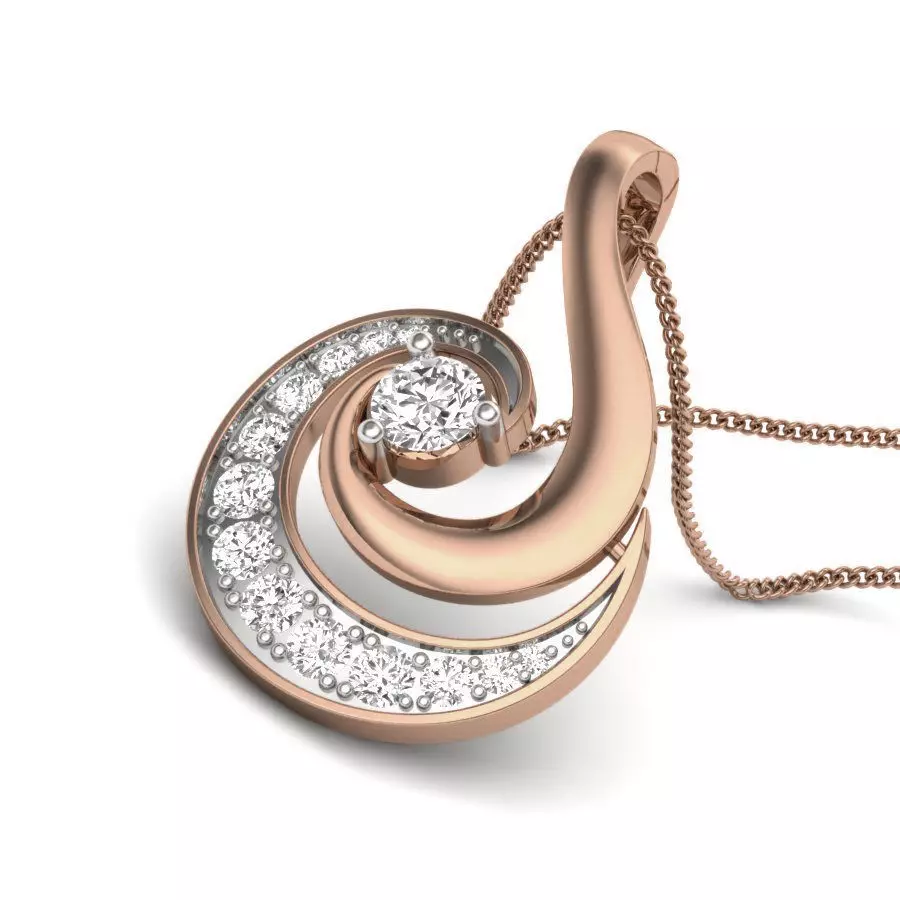 Diamond Pendant renders 3dm details 3D print model_0