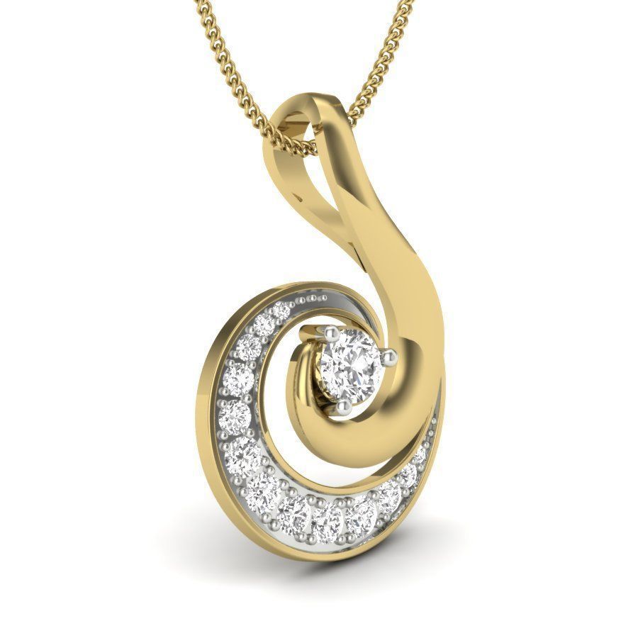 Diamond Pendant renders 3dm details 3D print model_4