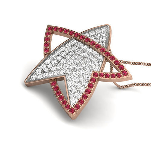 Diamond Star Pendant renders 3dm details 3D print model