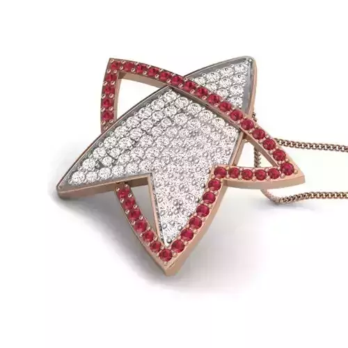 Diamond Star Pendant renders 3dm details