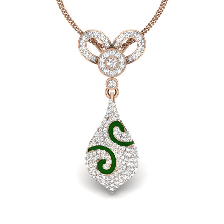 Diamond Pendant renders 3dm details 3D print model_6