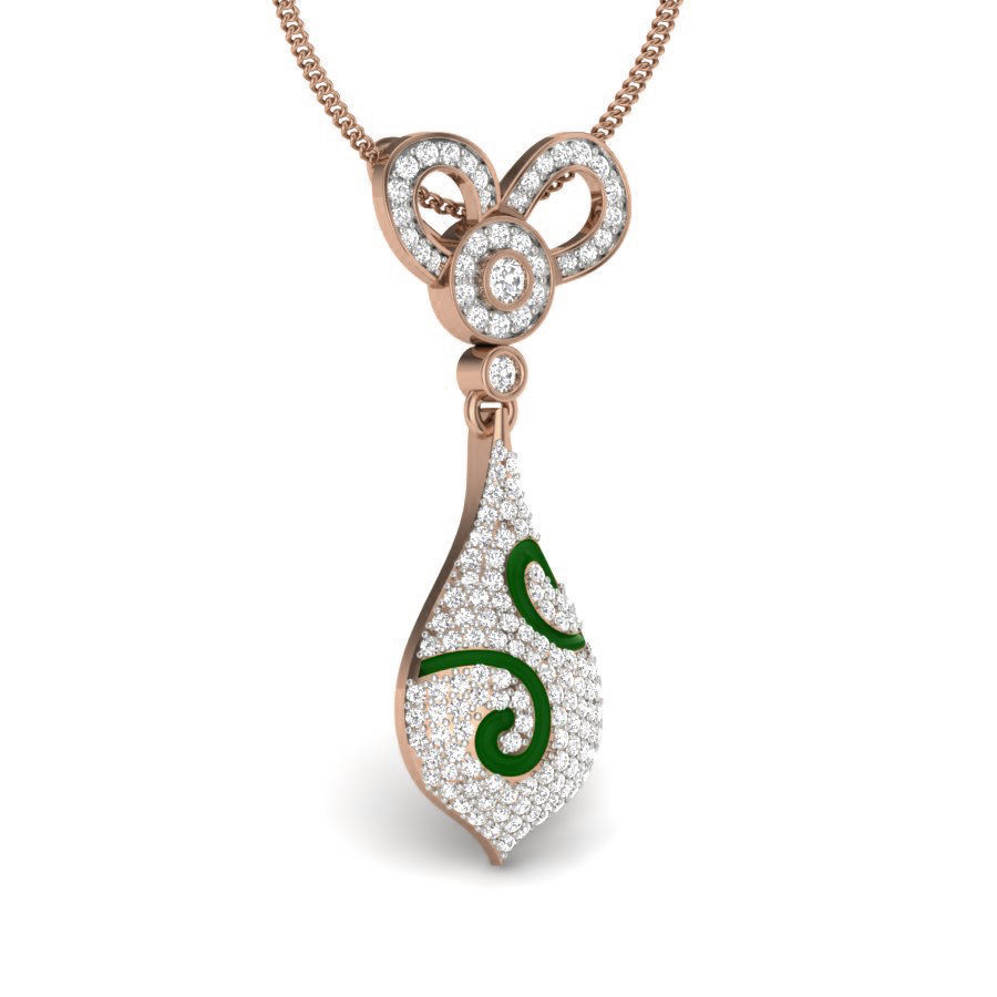 Diamond Pendant renders 3dm details 3D print model_8