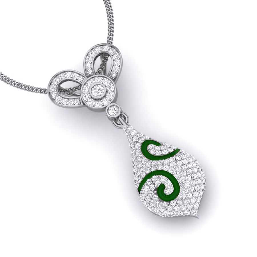 Diamond Pendant renders 3dm details 3D print model_11