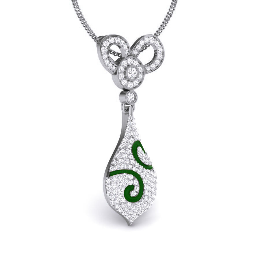 Diamond Pendant renders 3dm details 3D print model_7