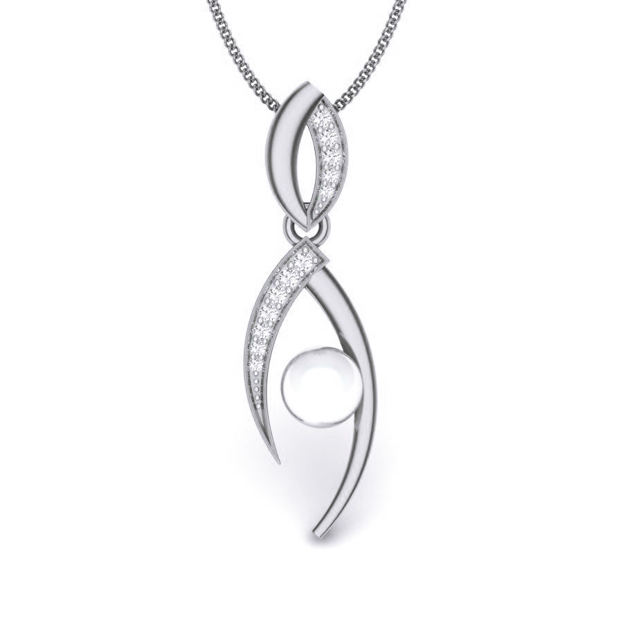 Diamond Pearl Pendant renders 3dm details 3D print model_6