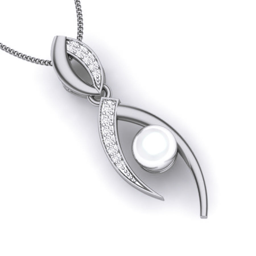 Diamond Pearl Pendant renders 3dm details 3D print model_10