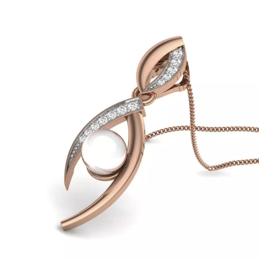 Diamond Pearl Pendant renders 3dm details 3D print model_0