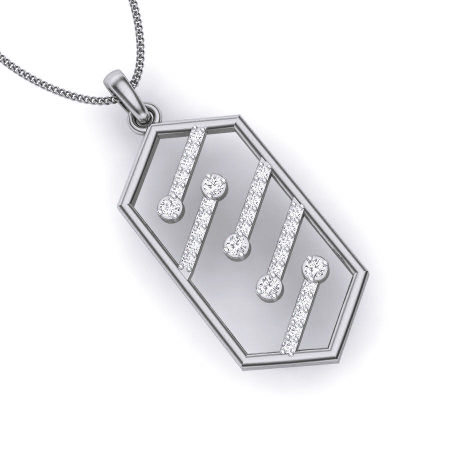 Diamond Pendant renders 3dm details 3D print model_11