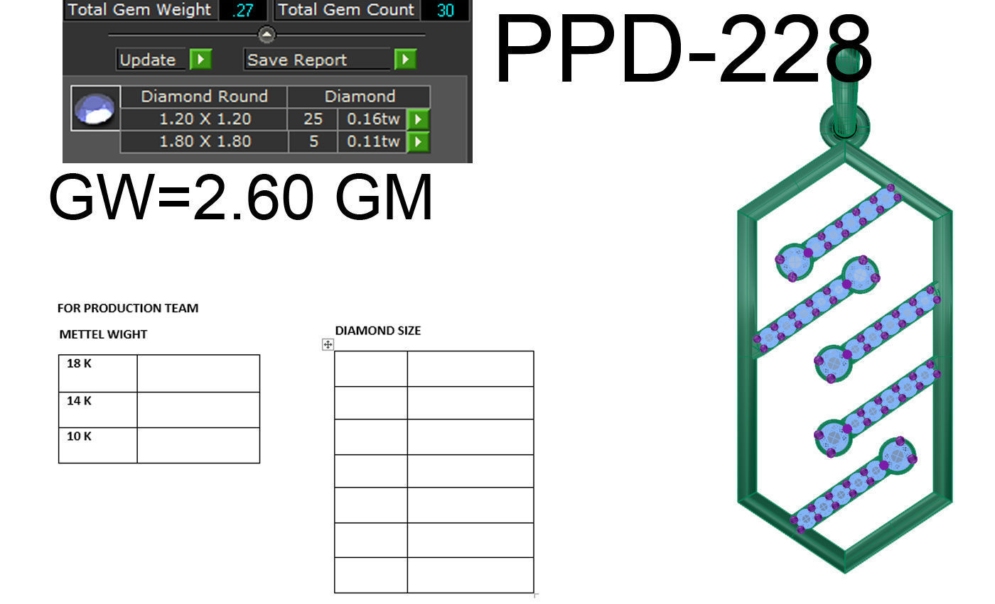 Diamond Pendant renders 3dm details 3D print model_16