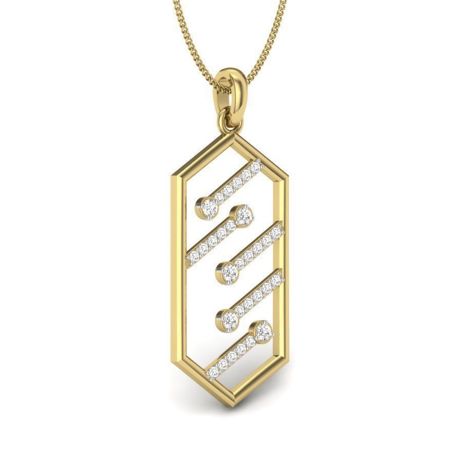 Diamond Pendant renders 3dm details 3D print model_7